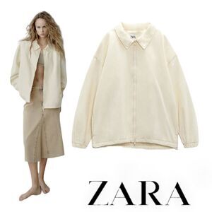 ZARA | Oyster White | JOGGER JACKET
